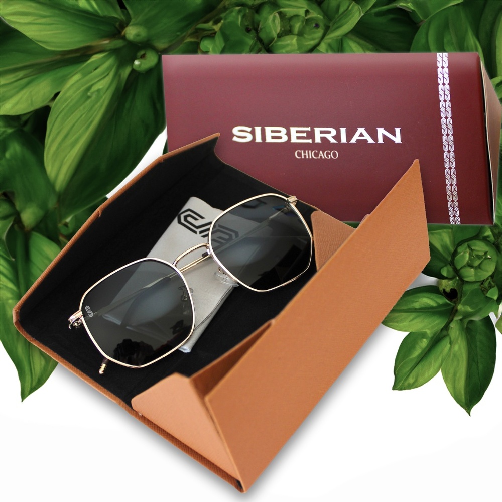 🇺🇸BLACK Hexagonal Sunglasses - Picture 3 of 13
